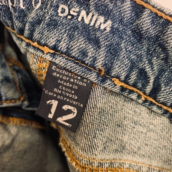 Apartment Nine Short Denim Jean Skirt: Size 12. Versatile and Stylish. - Picture 4 of 12